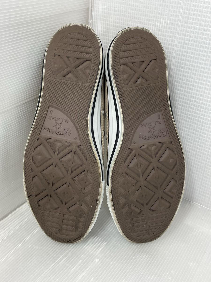 【中古・保管品】converse コンバース オールスター キャンバススニーカー ベージュ 24cm 24センチ ALL STAR ローカットスニーカー_画像4