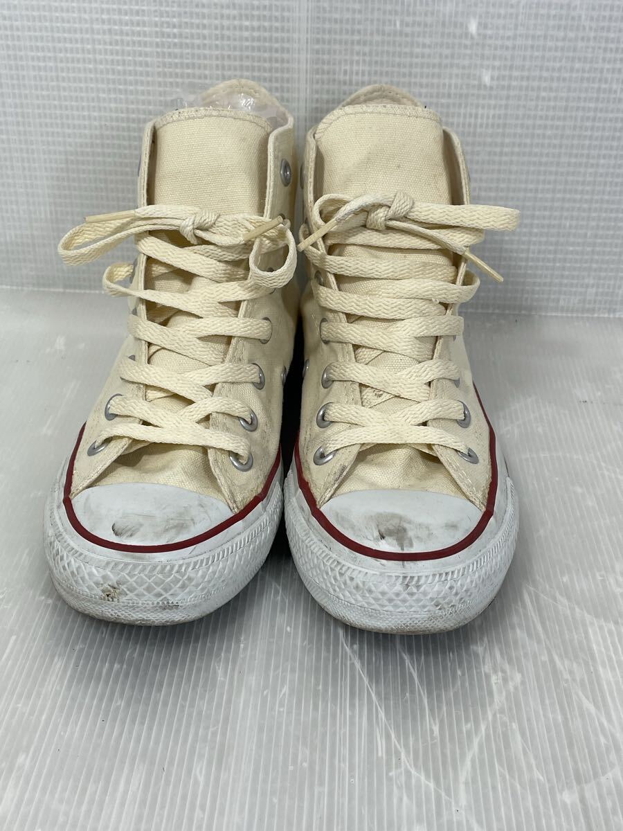 【中古・保管品】converse コンバース オールスター ハイカットスニーカー アイボリー 24cm 24センチ All STAR _画像3