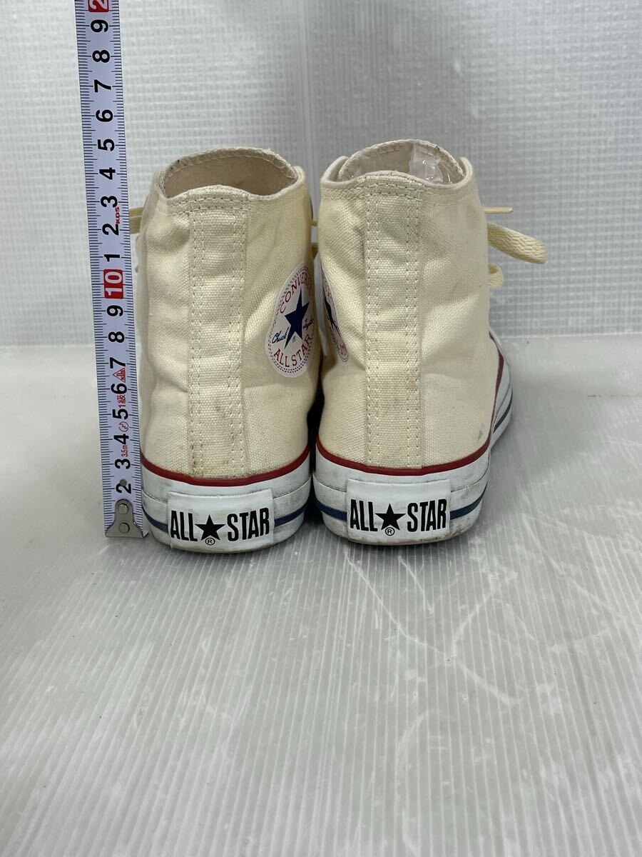 【中古・保管品】converse コンバース オールスター ハイカットスニーカー アイボリー 24cm 24センチ All STAR _画像4
