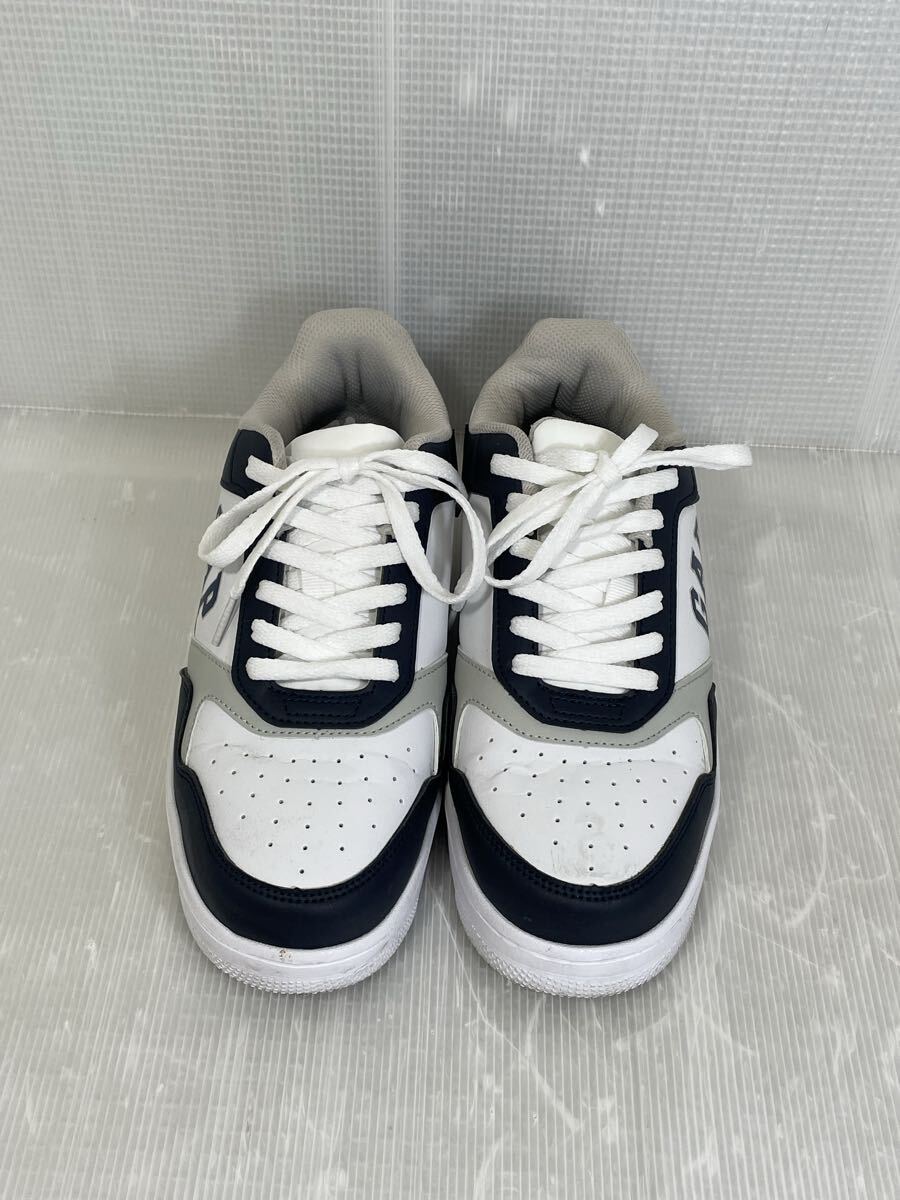 【中古・保管品】GAP スニーカー 26cm ローカット 軽量 スニーカー 26センチ ホワイト/ネイビー GPU52411 白 ギャップ_画像3