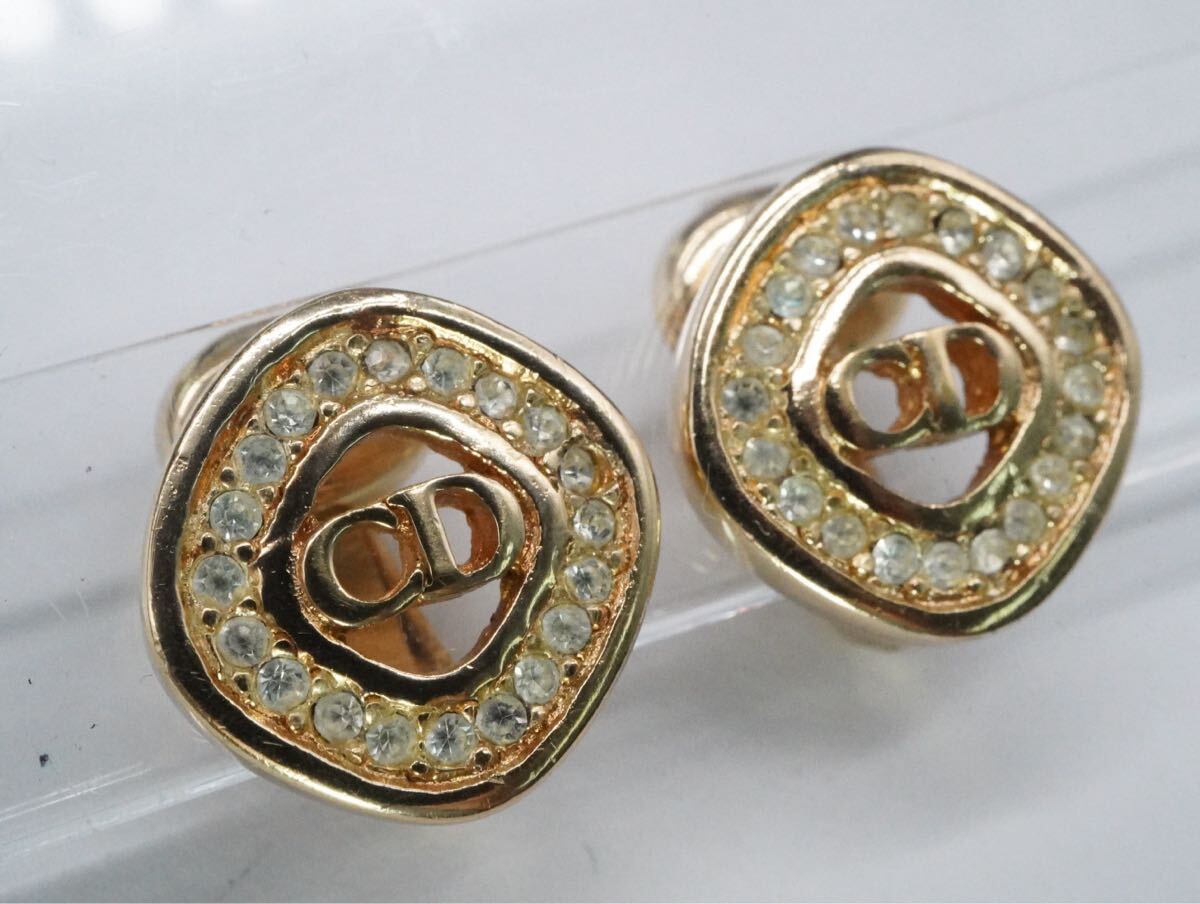 【351】Christian dior クリスチャンディオール イヤリング アクセサリー TIA_画像2