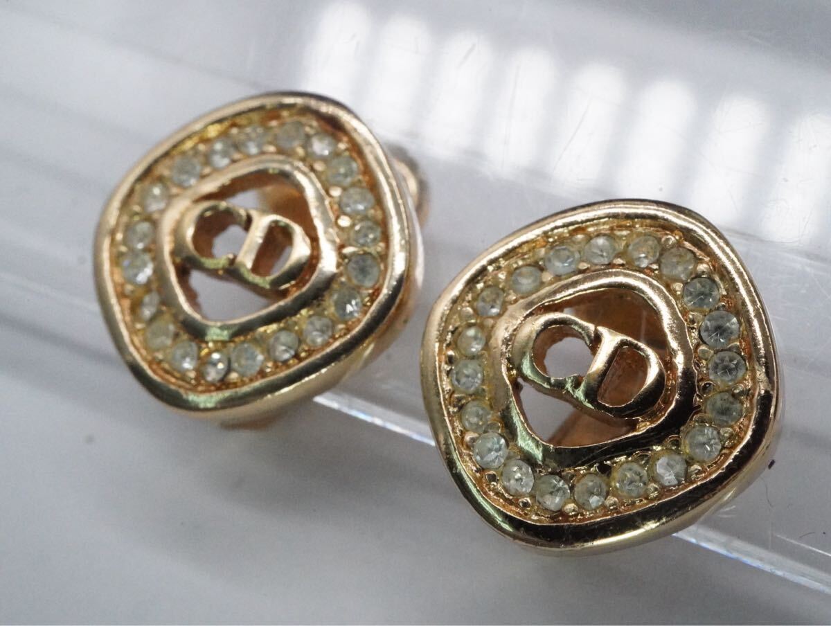 【351】Christian dior クリスチャンディオール イヤリング アクセサリー TIA_画像3