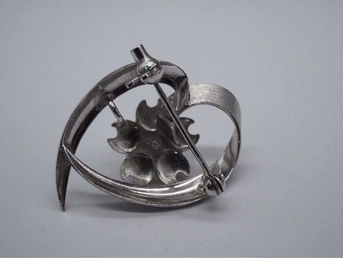 【616】TASAKI 田崎真珠 タサキ 本真珠 SILVER シルバー ブローチ アクセサリー TIA_画像5