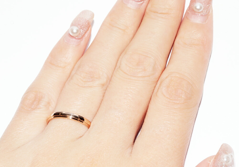 カルティエ 指輪 K18PG ダムール ウェディングリング 幅2.5ミリ B40937_画像6