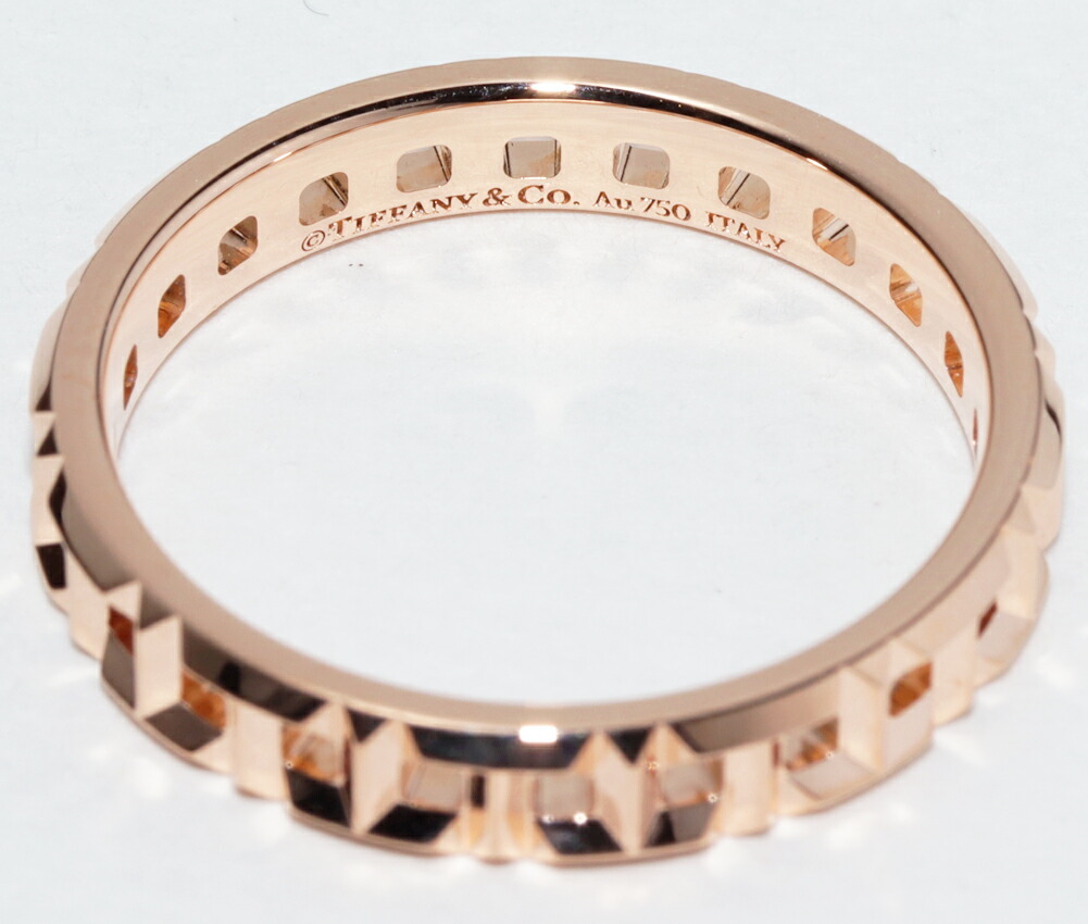 ティファニー 指輪 K18PG Tトゥルー ナローリング 幅3.5ミリ_画像4