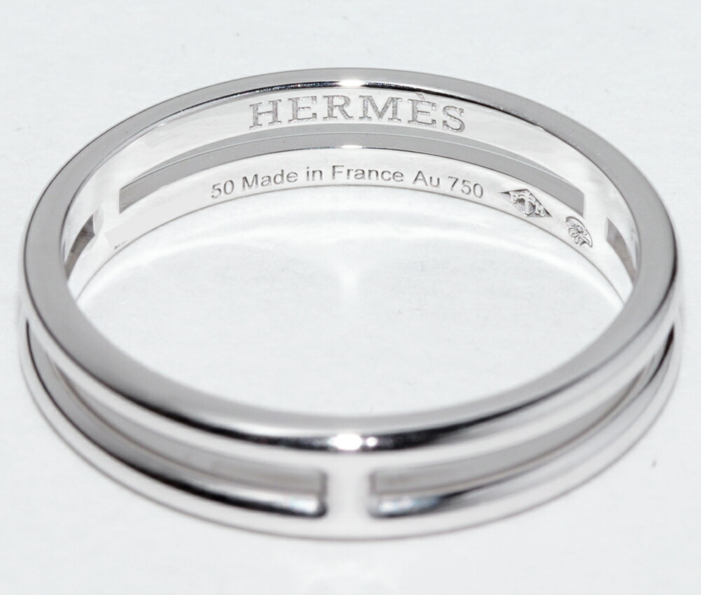 エルメス 指輪 K18WG アリアンヌリング H119834B 00050_画像5