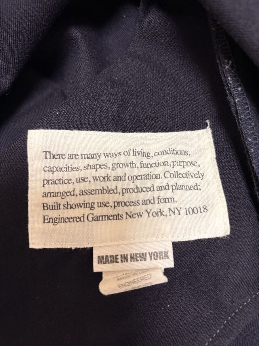 AW FWK ENGINEERED GARMENTS ラップワンピース 秋冬 エンジニアードガーメンツ レディス サイズ1 ネイビー_画像9