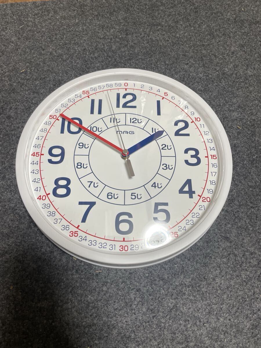 中古　MAG マグ 知育時計 よ～める W-736WH-Z よーめる ノア精密 知育玩具　低学年　幼稚園　保育園　入学準備　子供部屋　送料込 送料無料_画像1