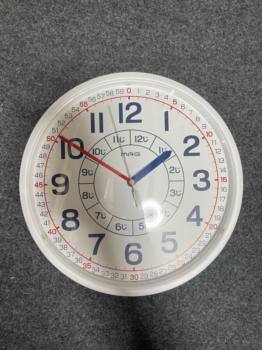 中古　MAG マグ 知育時計 よ～める W-736WH-Z よーめる ノア精密 知育玩具　低学年　幼稚園　保育園　入学準備　子供部屋　送料込 送料無料_画像2