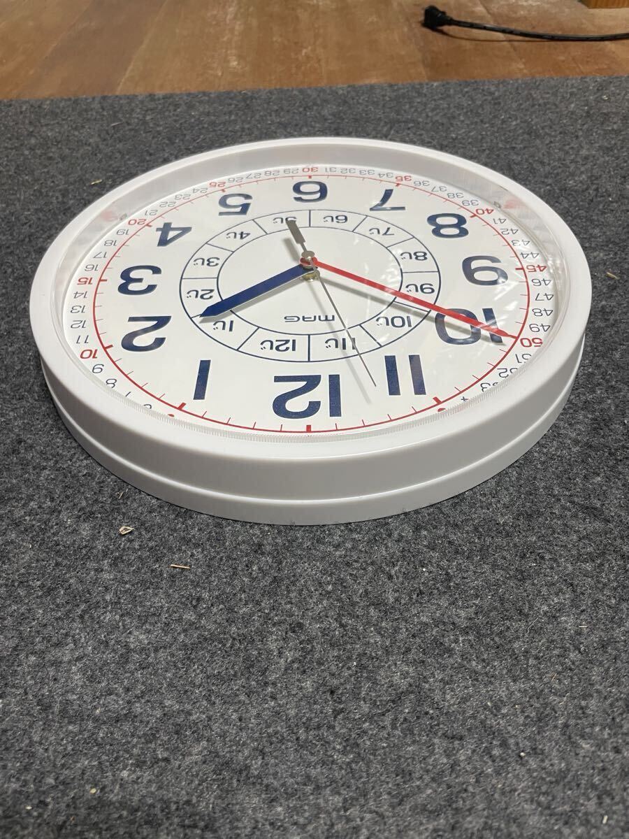 中古　MAG マグ 知育時計 よ～める W-736WH-Z よーめる ノア精密 知育玩具　低学年　幼稚園　保育園　入学準備　子供部屋　送料込 送料無料_画像3