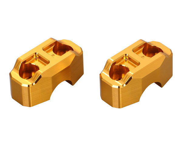 キタコ KITACO 汎用（φ22.2ハンドル用） ハンドルアッパーホルダー タイプ3・ゴールド 561-9000370_画像1