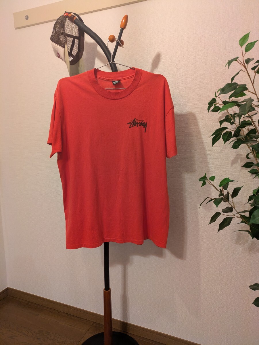 STUSSY Tシャツ XL 旧タグ ビンテージ スケボー ストリート ファション 半袖_画像4