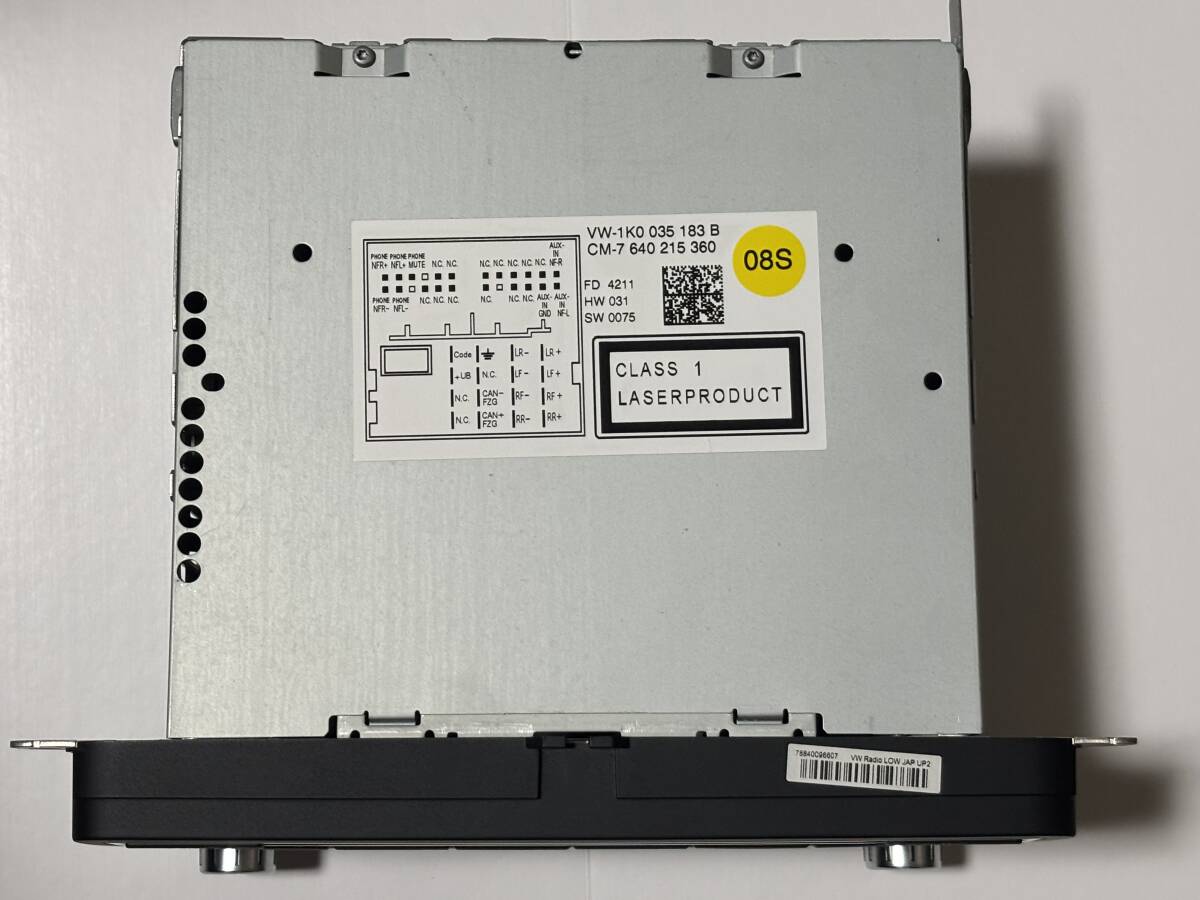 フォルクスワーゲン VW トゥーラン 純正 オーディオ CD ラジオ VW-1K0 035 183 B _画像5