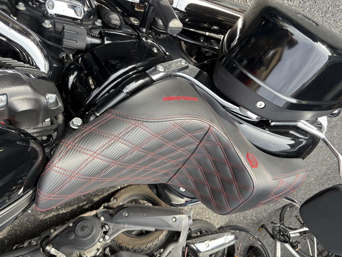 SADDLEMEN バイクシート 黒/赤 ダイヤモンドキルティング SADDLEMEN バイクシート 黒/赤 ダイヤモンドキルティング - メルカリ