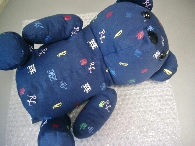 送料込み　未使用　ＰＯＬＯ　ＧＯＬＦ　ラルフ・ローレン　プリント柄　ドール人形　４６０対応　紺カラフル色　１Ｗ用カバー_画像1