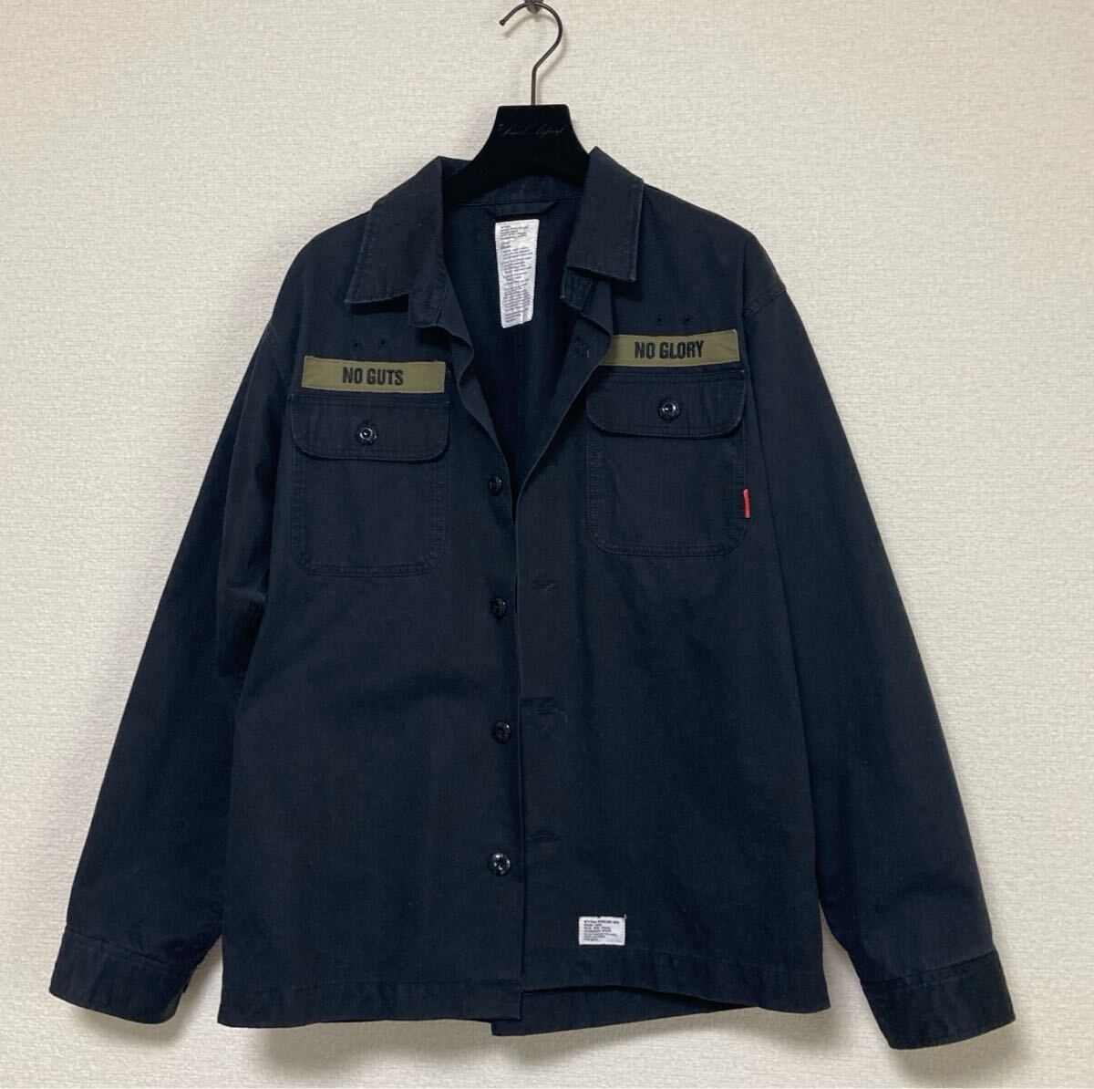 WTAPS BUDS 長袖 シャツ ダブルタップス ブラック_画像1