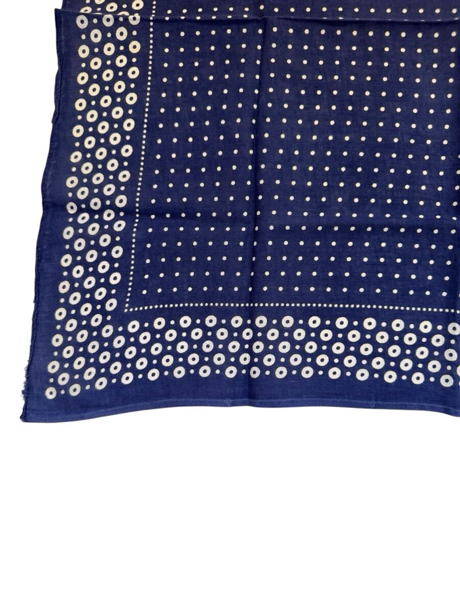 60 ’s Vintage bandana ドット 柄 ビンテージ バンダナ fast color 50 70 40 ヴィンテージ USA アメリカ 年代 象 鼻 カラー 虎 耳 クロス_画像2