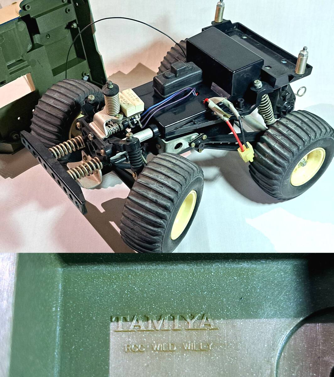 ★TAMIYA RCC WILD WILLY Willys M38 前期型★ワイルドウィリー/ワイルドウィリスM38★当時もの1/10電動ラジコンカー★プロポ★ジャンク★_画像6