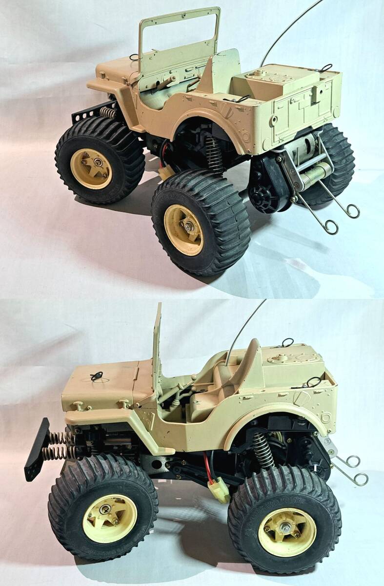 ★TAMIYA RCC WILD WILLY Willys M38 前期型★ワイルドウィリー/ワイルドウィリスM38★当時もの1/10電動ラジコンカー★プロポ★ジャンク★_画像3