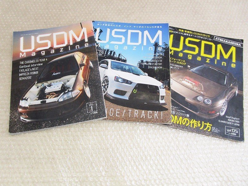 雑誌★高速有線デラックスUSDM Magazin vol.1/vol.3/vol.5★シビック.インテグラ.カローラ.日産マツダ.スバル北米仕様★中古品T-000211_画像1