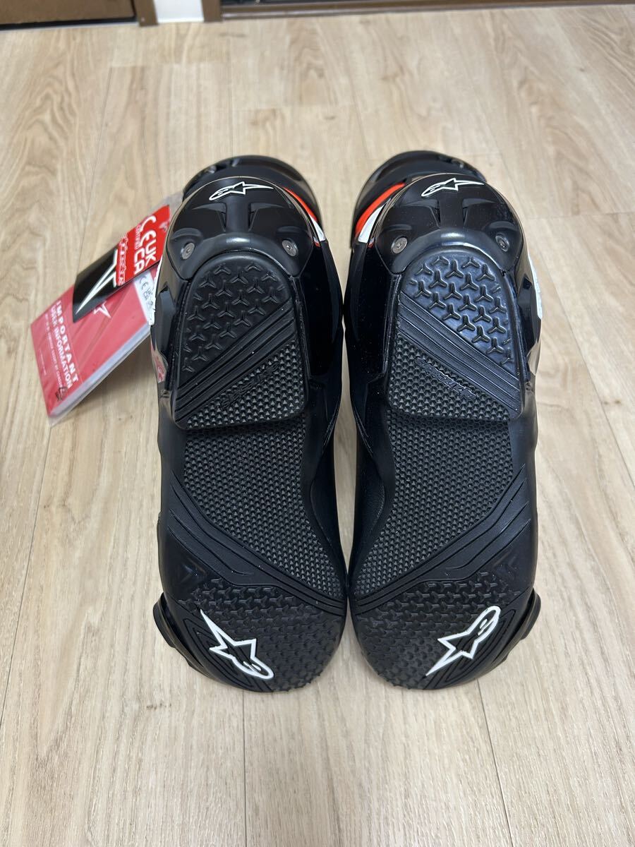 【新品】ALPINESTARS SMX PLUS V2 BOOTS BLACK WHITE RED FLUO_画像3