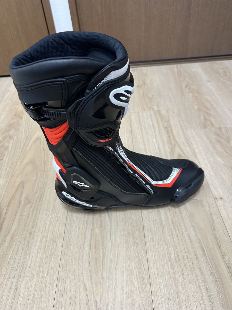 【新品】ALPINESTARS SMX PLUS V2 BOOTS BLACK WHITE RED FLUO_画像5