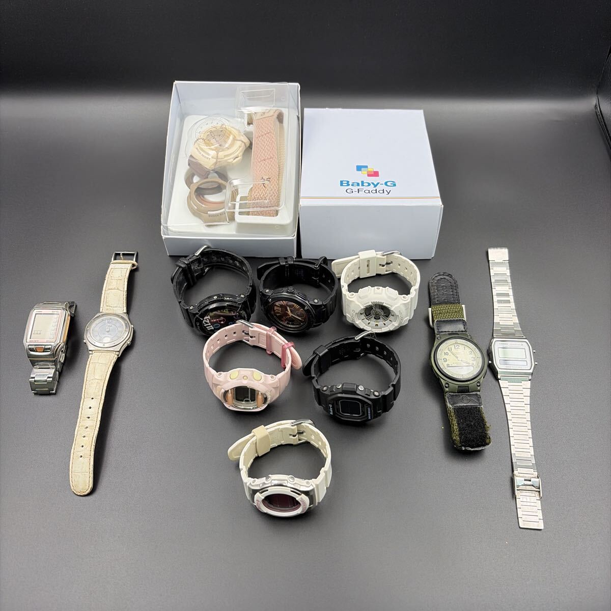 CASIO Baby-G 腕時計 11点 まとめ売り カシオ ベイビーG デジタル クォーツ 色々 動作未確認 ジャンク_画像1