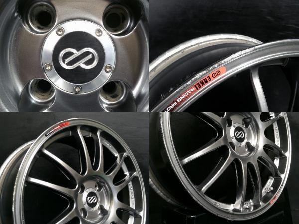 中古ホイール ENKEI エンケイ GTC01 7J-17 4H100 +38 4本セット アルミ 単品 コンパクトカー オーラ ヤリス デミオ 白河_画像5