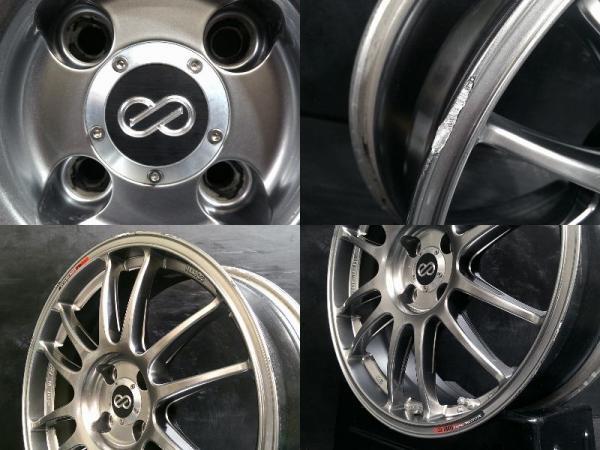 中古ホイール ENKEI エンケイ GTC01 7J-17 4H100 +38 4本セット アルミ 単品 コンパクトカー オーラ ヤリス デミオ 白河_画像7