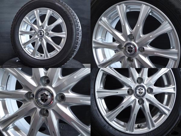 スタッドレス 4本 175/65R15 アクア キューブ フィット ポルテ スイフト ヨコハマ アイスガード 15インチ 冬タイヤ ホイールセット 菰 フィ_画像7