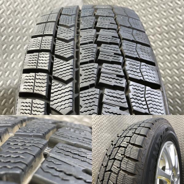 【2022年製 中古セット】ダンロップ WINTER MAXX WM02 185/70R14 88Q 社外 DUFACT 14-5.5J +42 4H 100 フリード カローラフィールダー ノー_画像7