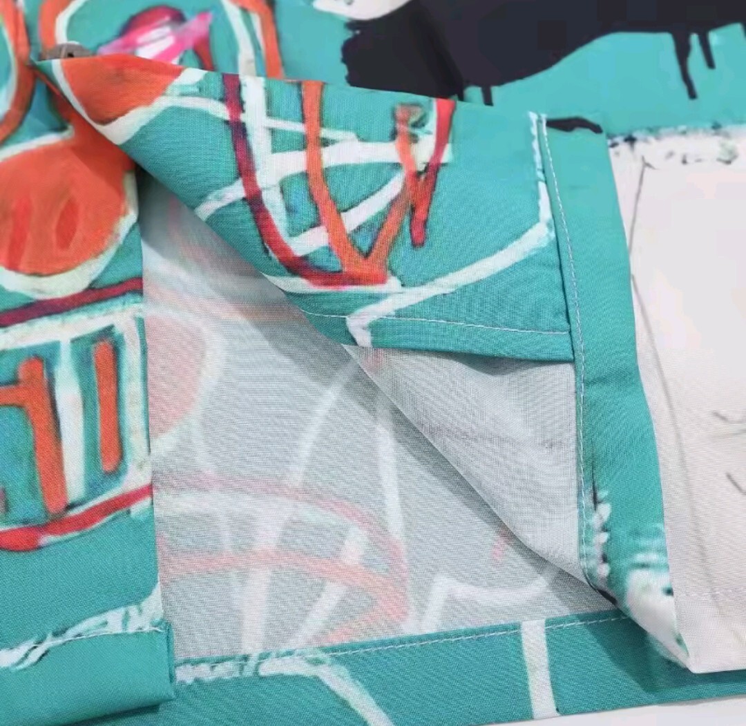 ユニセックス　メンズ レディース 半袖 シャツ ハワイアン アロハ ストリート レゲエ JEAN MICHEL BASQUIAT バスキア HIPHOP S-XL a6185_画像7