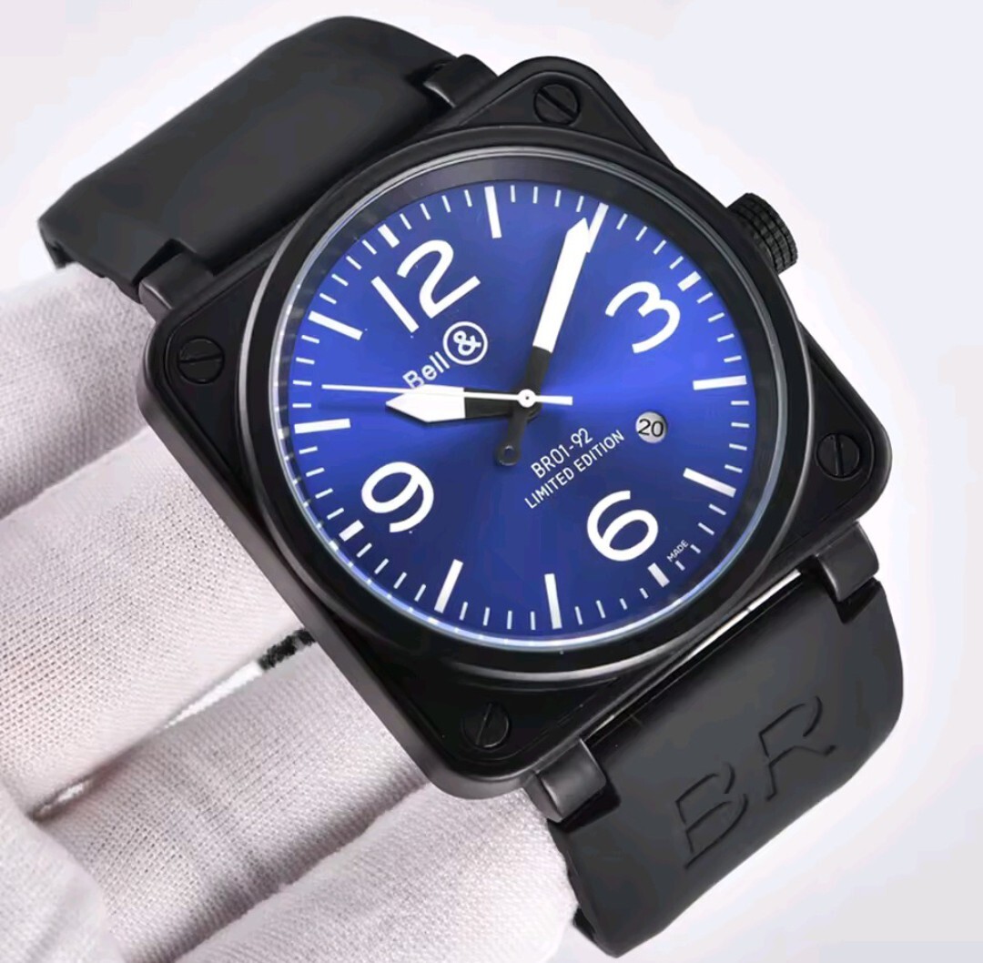 腕時計 新品 未使用品 Watch 自動巻き ステンレス シリコン 防水 耐衝撃 メンズ アナログ クロノグラフ 高級感 レトロ 日付 a6166c_画像2