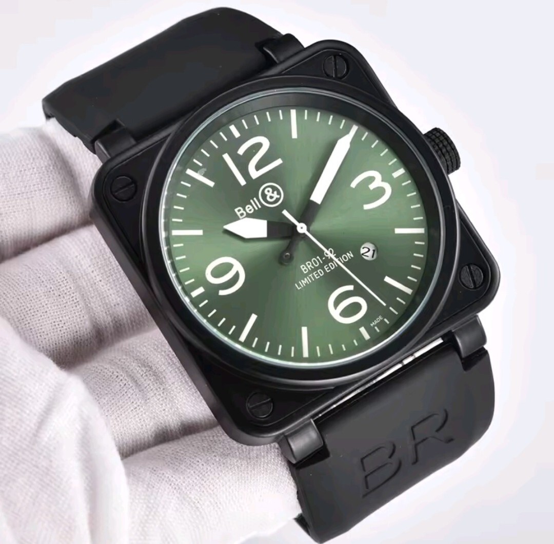 腕時計 新品 未使用品 Watch 自動巻き ステンレス シリコン 防水 耐衝撃 メンズ アナログ クロノグラフ 高級感 レトロ 日付 a6166c_画像1