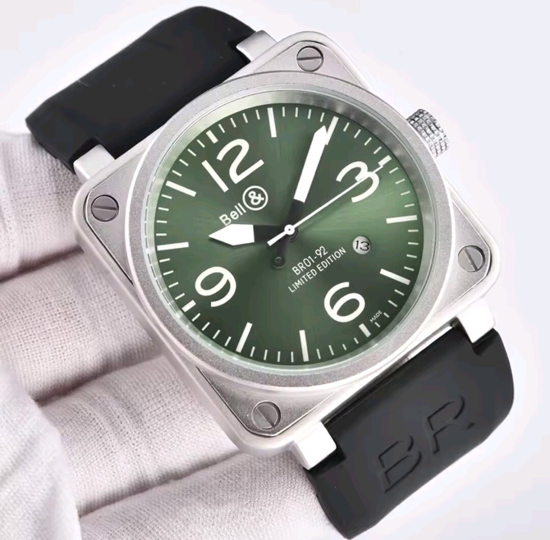 腕時計 新品 未使用品 Watch 自動巻き ステンレス シリコン 防水 耐衝撃 メンズ アナログ クロノグラフ 高級感 レトロ 日付 a6166c_画像4