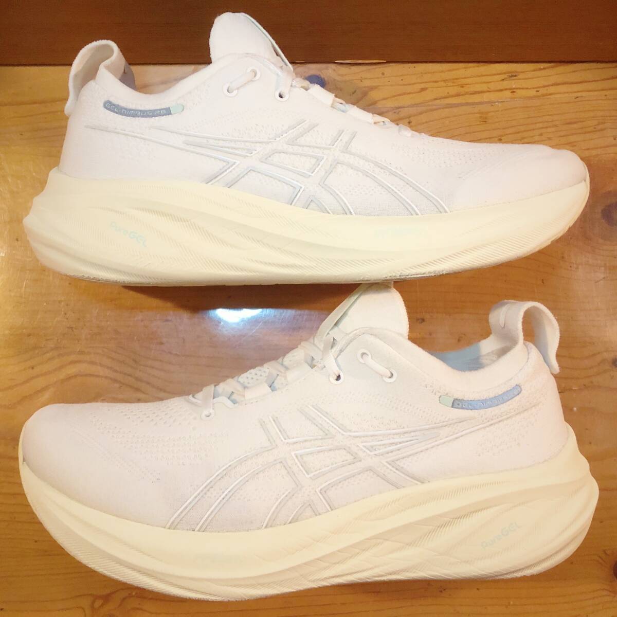 【美品/完売モデル】 Asics/ Gel-Nimbus 26/ 27.0cm/ オールホワイト/ アシックス ゲル ニンバス_画像6