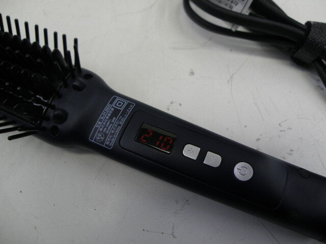 SALONIA!サロニア!ヘアブラシ!ヒーター付!SL-012NVS(黒)_画像4