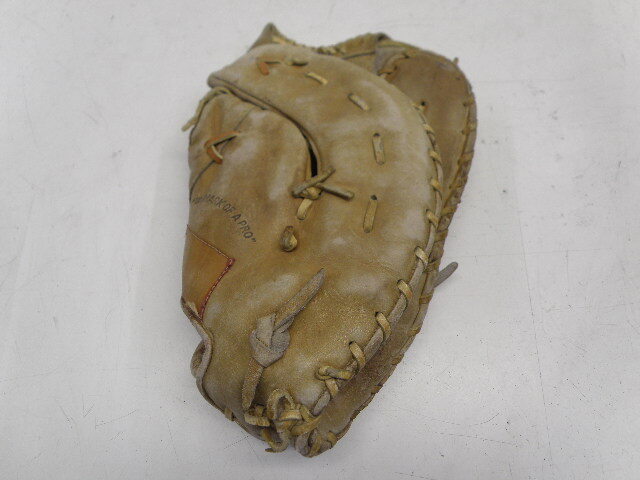 Old!MIZUNO!ミズノ!左投げ用!ファーストミット!軟式用(タン)_画像2