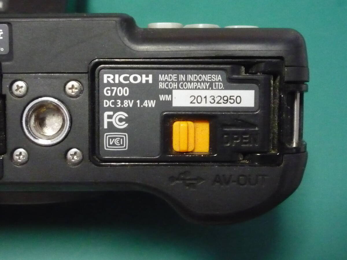 ★ リコー RICOH ・G700 ・ バッテリー付・充電器付_画像7