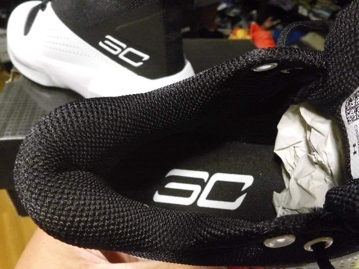 送料込 新品 ステフィン カリー 専用モデル カリー３ＺＥＲＯ４ 白黒 カラー 100%本物 正規品 25cm_画像8