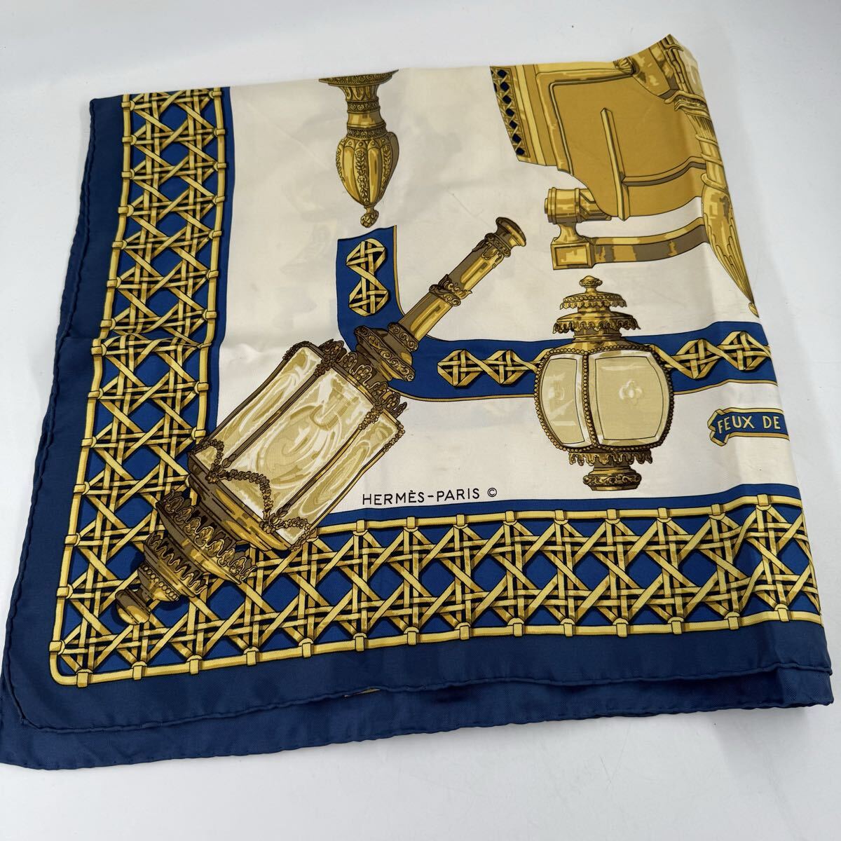 H10 エルメス HERMES スカーフ 大判スカーフ 大判 ブランド 小物 ※説明必読 ※直接引取無_画像2
