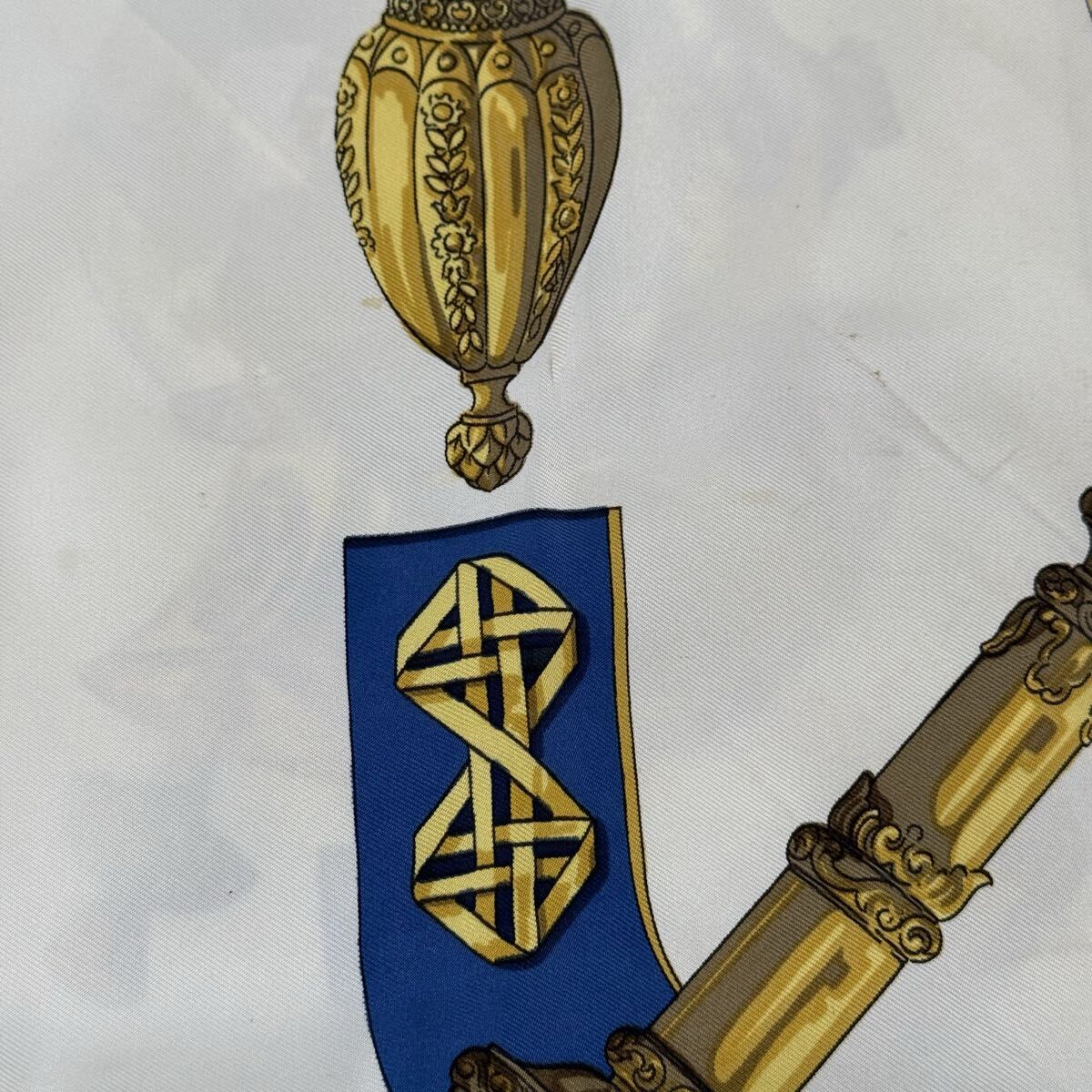 H10 エルメス HERMES スカーフ 大判スカーフ 大判 ブランド 小物 ※説明必読 ※直接引取無_画像3