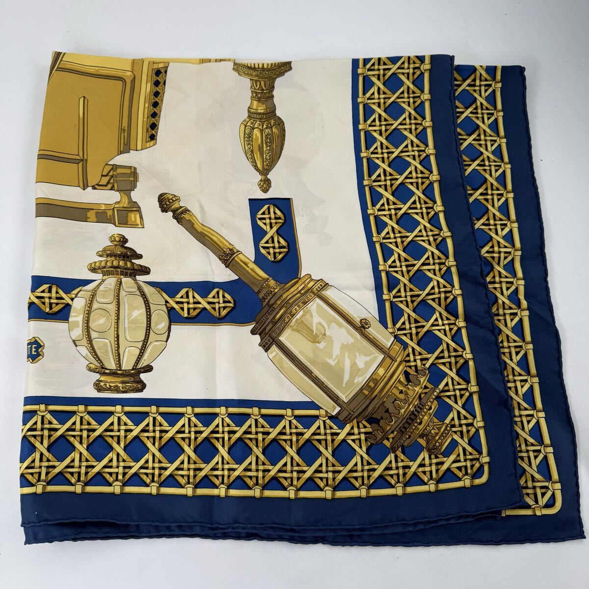 H10 エルメス HERMES スカーフ 大判スカーフ 大判 ブランド 小物 ※説明必読 ※直接引取無_画像4