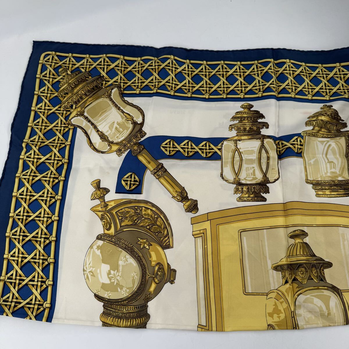 H10 エルメス HERMES スカーフ 大判スカーフ 大判 ブランド 小物 ※説明必読 ※直接引取無_画像6