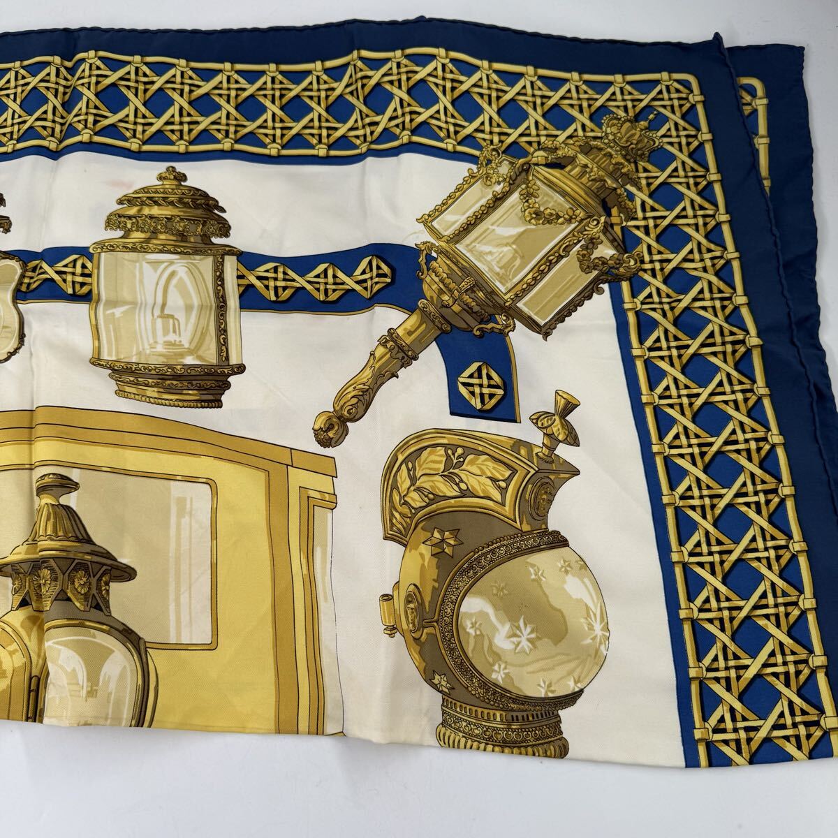 H10 エルメス HERMES スカーフ 大判スカーフ 大判 ブランド 小物 ※説明必読 ※直接引取無_画像7