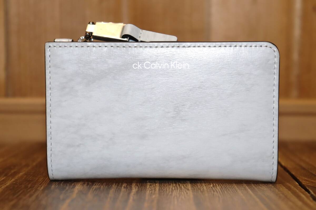 送料無料 即決【未使用】 CK CALVIN KLEIN ★ 牛革 ミニウォレット ★ カルバンクライン 税込定価1万4300円 832632 財布 カードケース 併_画像7