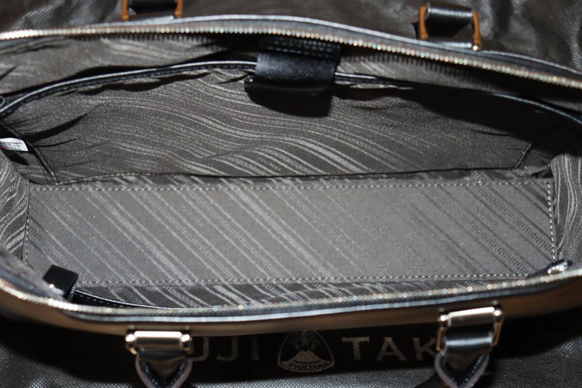 送料無料 【未使用】 FUJITAKA ★ オーブ レザービジネスバッグ A4ジャスト ★ フジタカ 防水 税込み定価6万500円 日本製 634501 併_画像5