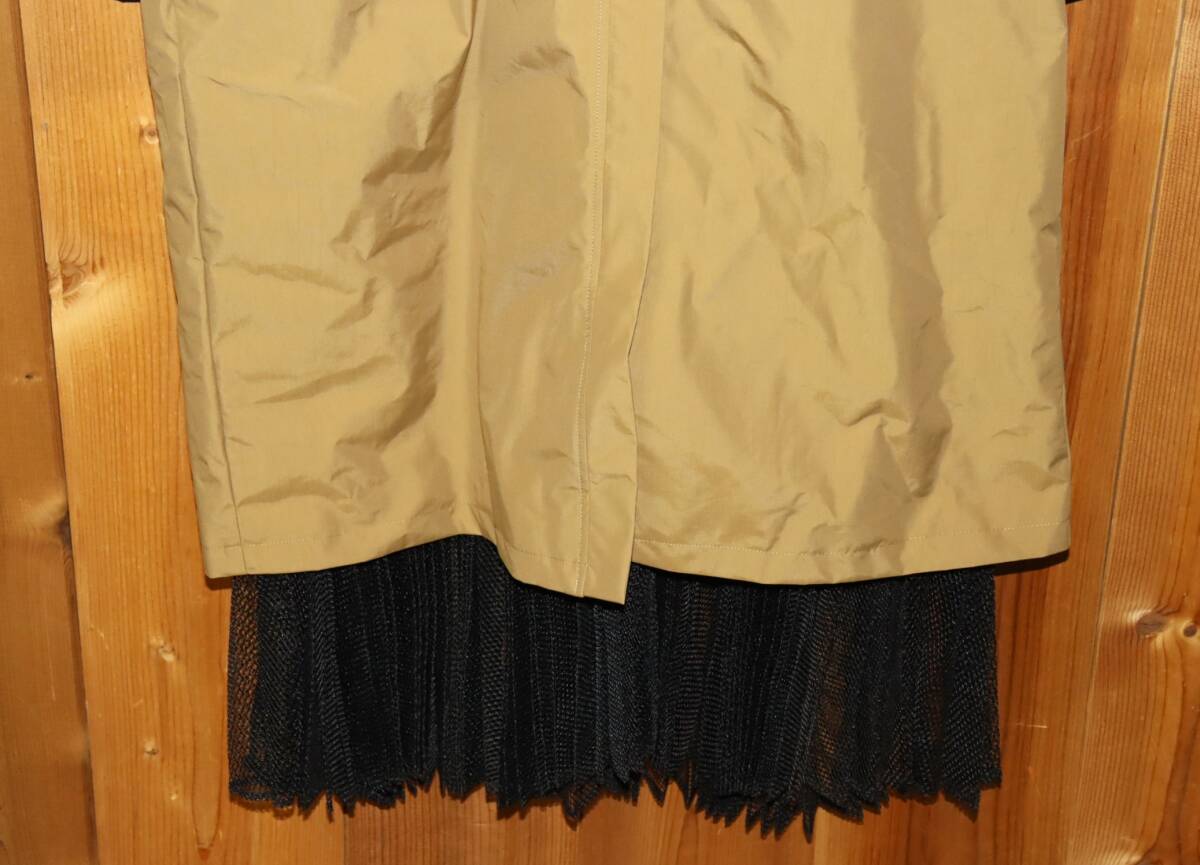 送料無料 即決【未使用】 DANSKIN CAPSULE COLLECTION ★ WRチュールプリ―テッドコート (L) ★ ダンスキン カプセルコレクション 併_画像7