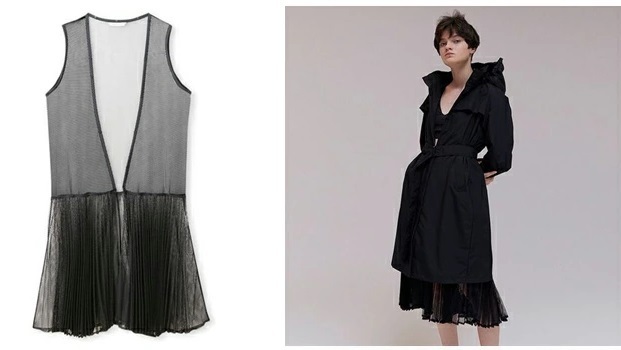 送料無料 即決【未使用】 DANSKIN CAPSULE COLLECTION ★ WRチュールプリ―テッドコート (L) ★ ダンスキン カプセルコレクション 併_画像10