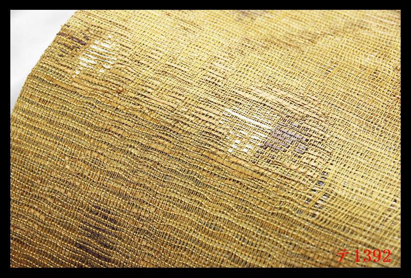 蔵【テ1392】西陣逸品　金色地　気品豊かに　正絹純金糸六通高級美術袋帯　◇検◇簪着物名古屋帯和装小物帯締め_画像7